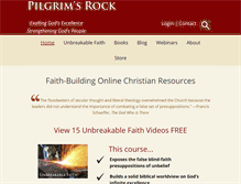 Tablet Screenshot of pilgrimsrock.com